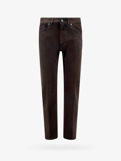 Fendi Trouser In Brown