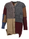 DOLCE & GABBANA PATCHWORK CARDIGAN SWEATER, CARDIGANS MULTICOLOR