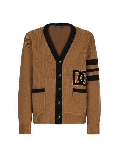 Dolce & Gabbana Cardigan Mit Dg In Multicolour