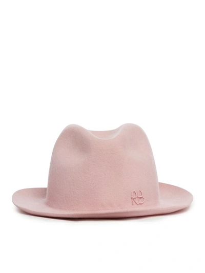 Ruslan Baginskiy Fedora Hat In Pink & Purple