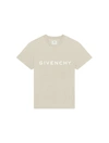 Givenchy Logo Cotton T-shirt In Clay