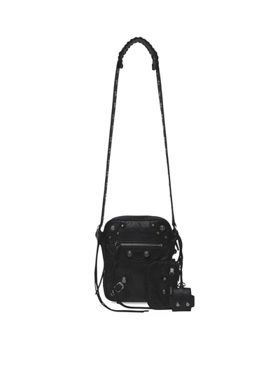 Balenciaga Le Cagole Men Bag With Men`s Shoulder Strap In Black