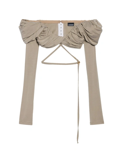 Jacquemus Le Haut Spalla In Green
