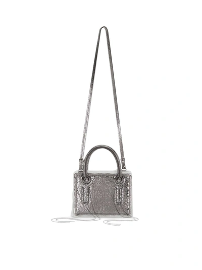 Dentro Mini Otto Top Handle Bag In Metallic