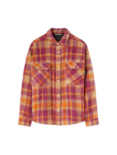 Palm Angels Plaid-print Shirt Jacket In Multicolor