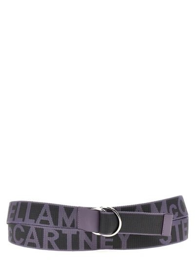 Stella Mccartney Webbing Monogram Belts Multicolor In Purple