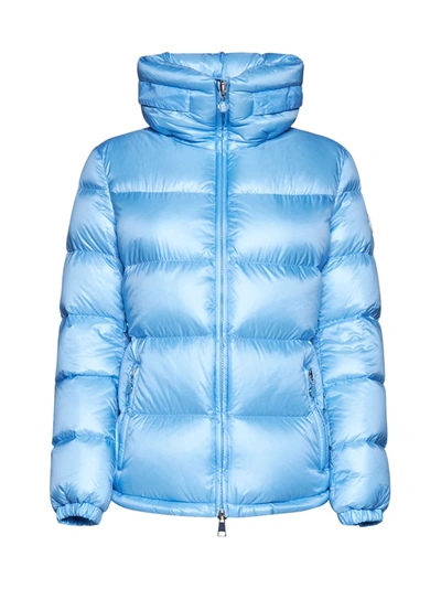 Moncler Douro Short Down Jacket In Blau
