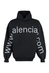 Balenciaga Black 'bal.com' Hoodie In Black