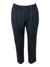 BRUNELLO CUCINELLI BRUNELLO CUCINELLI TROUSERS MADE OF FINE FRESH STRETCH WOOL WITH ELASTIC WAISTBAND AND SIDE WELT POC