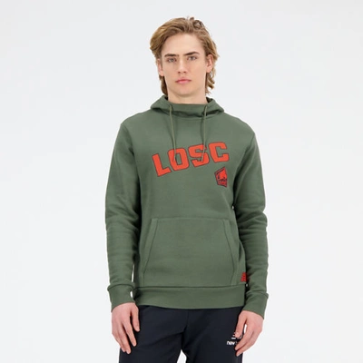 New Balance Men's Losc Lille Graphic Overhead Hoodie In Green
