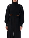 Andreädamo Andreadamo Cropped Knit In Black