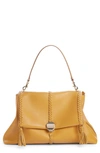 Chloé Medium Penelope Leather Bag In Dusty Gold 743