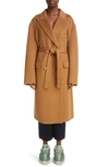 ACNE STUDIOS ONESSA DOUBLE FACE WOOL & ALPACA DOUBLE BREASTED COAT