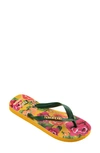 Havaianas X Farm Rio Flip Flop In Yellow Pop