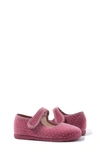 Childrenchic Kids' Velvet Mary Jane Shoe In Pink
