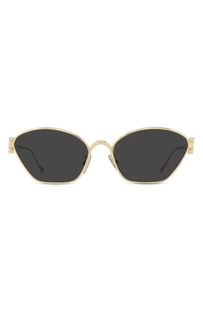 Loewe 57mm Cat Eye Sunglasses In Gold