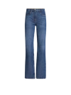 Etro Denim Jeans With Embroidered Patch In Navy Blue