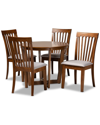 Baxton Studio And1 5pc Dining Set In Grey