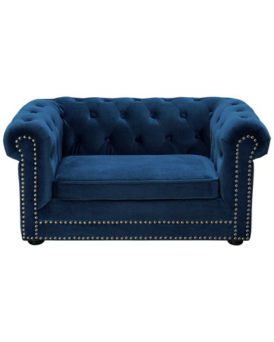 Tov Furniture Husky Navy Chesterfield Pet Bed