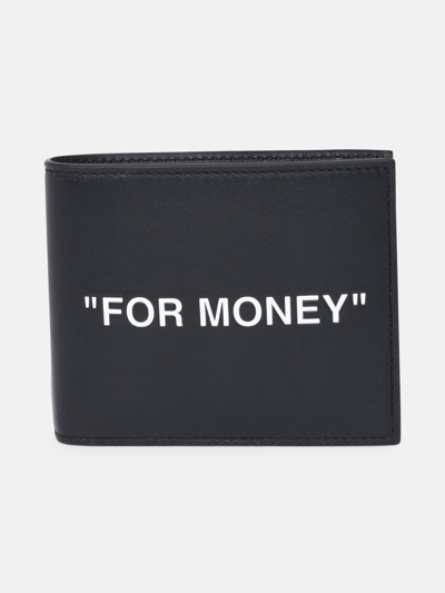 Off-white Black Leather Wallet