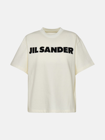 Jil Sander Ivory Cotton T-shirt
