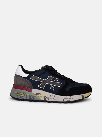 Premiata Blue Suede Blend Sneakers