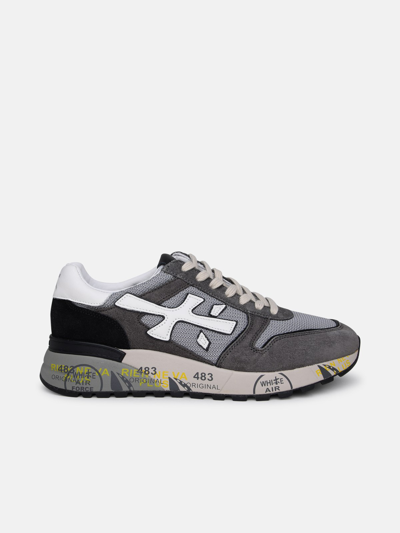 Premiata Grey Suede Blend Sneakers