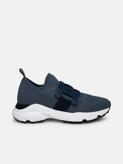 Tod's Gray Fabric Sneakers In Grey