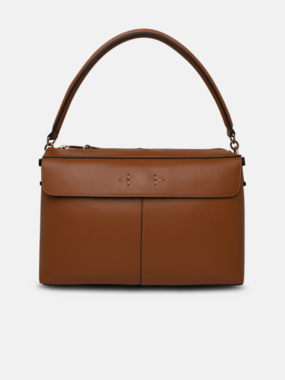 Tod's T Case Bag In Brown Leather