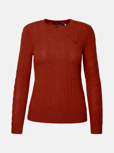 Polo Ralph Lauren Red Cachemire Blend Julianna Sweater