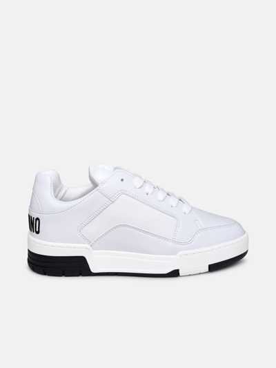Moschino Kevin40 White Leather Sneakers