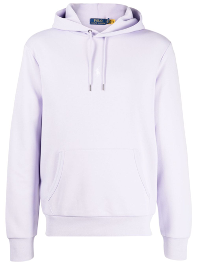 Polo Ralph Lauren Logo-embroidered Drawstring Hoodie In White