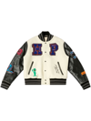 Heron Preston Preston Multi-patch Varsity Jacket In Neutrals
