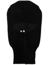 RICK OWENS CASHMERE KNITTED BALACLAVA HAT