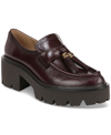 Sam Edelman Meela Platform Tassel Loafer In Deep Garnet