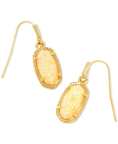 Kendra Scott Drusy Stone Drop Earrings In Gold Yello
