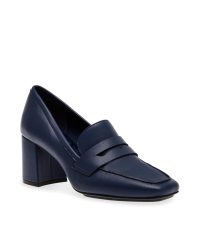 Anne Klein Women's Lilith Block Heel Pumps In Navy