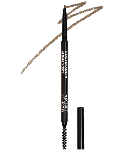 Make Up For Ever Aqua Resist Brow Definer Waterproof Eyebrow Pencil In Brown