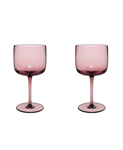 Villeroy & Boch Like Wine Glasses, Set Of 2 In Grape