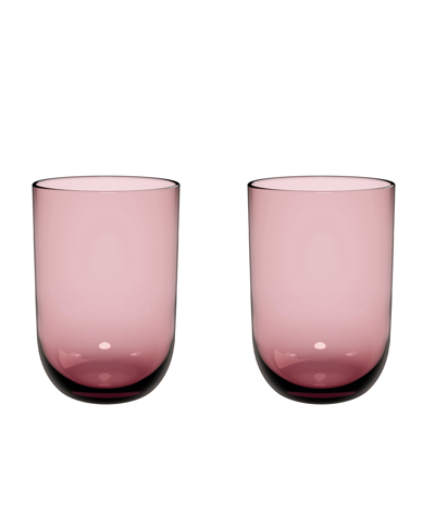 Villeroy & Boch Like Highball Glasses, Set Of 2 In Grape