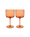 Villeroy & Boch Like Wine Glasses, Set Of 2 In Apricot