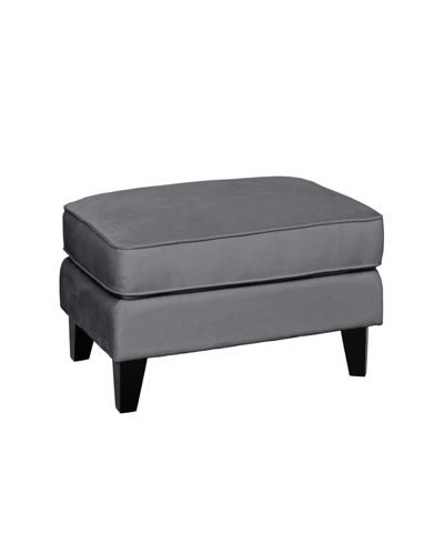 Abbyson Living Abbyson Claridge Tufted Ottoman In Gray