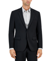 Hugo Boss Hugo By  Men's Modern-fit Solid Wool-blend Suit Jacket In Black