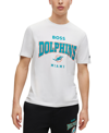 Hugo Boss Nfl Dolphins Graphic Tee In Miami Dolphins White