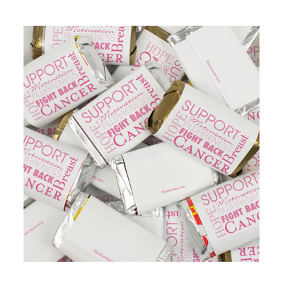 Just Candy 123 Pcs Breast Cancer Awareness Candy Hershey's Miniatures Chocolate In Assorted Pre-pack
