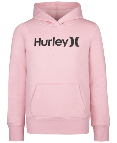 Hurley Big Girls One And Only Fleece Hoodie In Pink Glaze