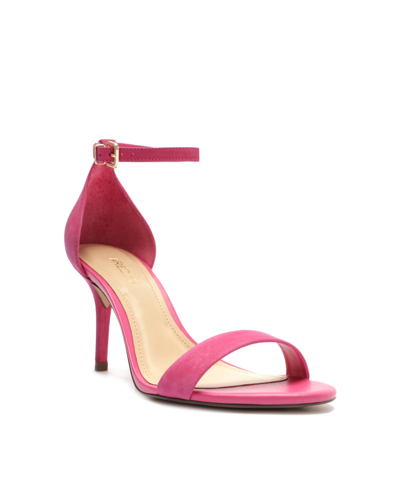 Arezzo Women's Isabelli High Stiletto Sandals Women's Shoes In Pink Blair Nubuck