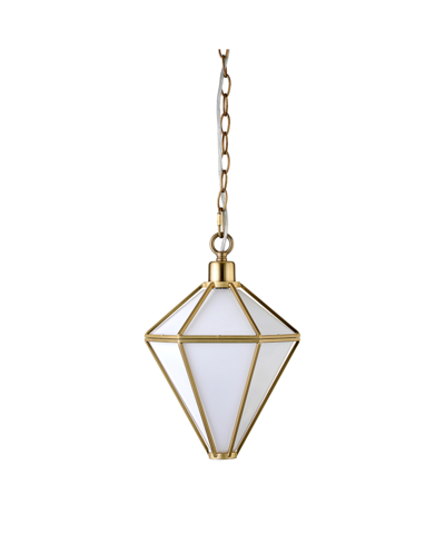 Hudson & Canal Adara 10" Wide Pendant With Glass Shade In Brushed Brass