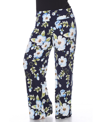 WHITE MARK PLUS SIZE FLORAL WIDE LEG PALAZZO PANTS