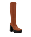 Katy Perry The Heightten Knee High Platform Boot In Cognac - Polyurethane And Polyester
